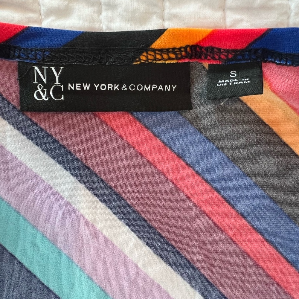 Multi colored stripped dress